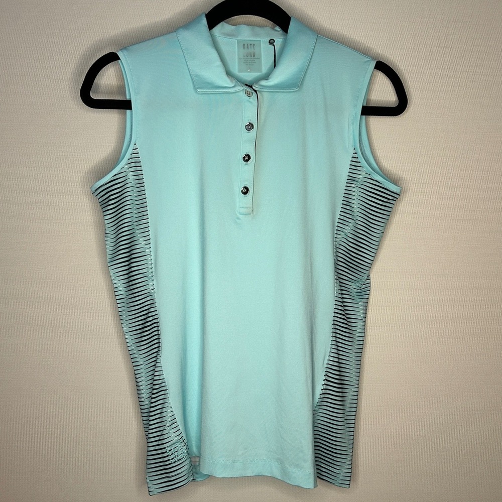 Kate Lord Performance Seamist Sleeveless Golf Polo Shirt Small NWT Sporty Active